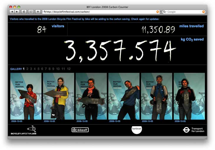Bicycle Film Festival Carbon Counter Main